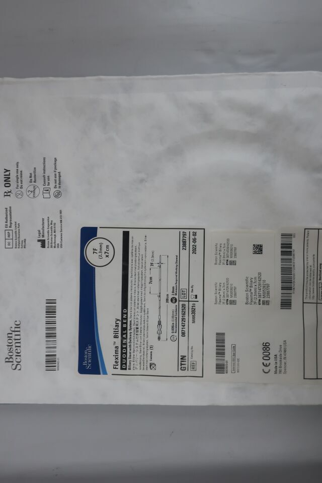 3921 - BOSTON SCIENTIFIC - flexima biliary stent 7fr/7cm, () - ( Expiry Date: 2022-06-02 )