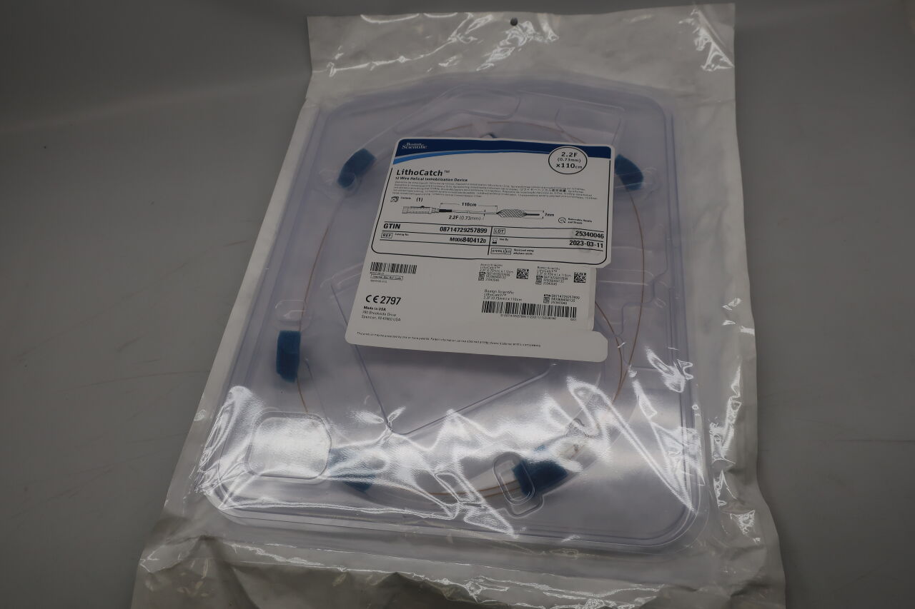 840412 - BOSTON SCIENTIFIC - lithocatch 12 wire helical immobilization device, 2.2f x 110cm, () - ( Expiry Date: 2023-03-11 )