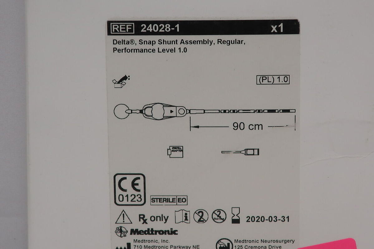 24028-1 - MEDTRONIC - Medtronic Delta Snap Shunt Assembly, Regular, 1 Performance Level, (BX/1)