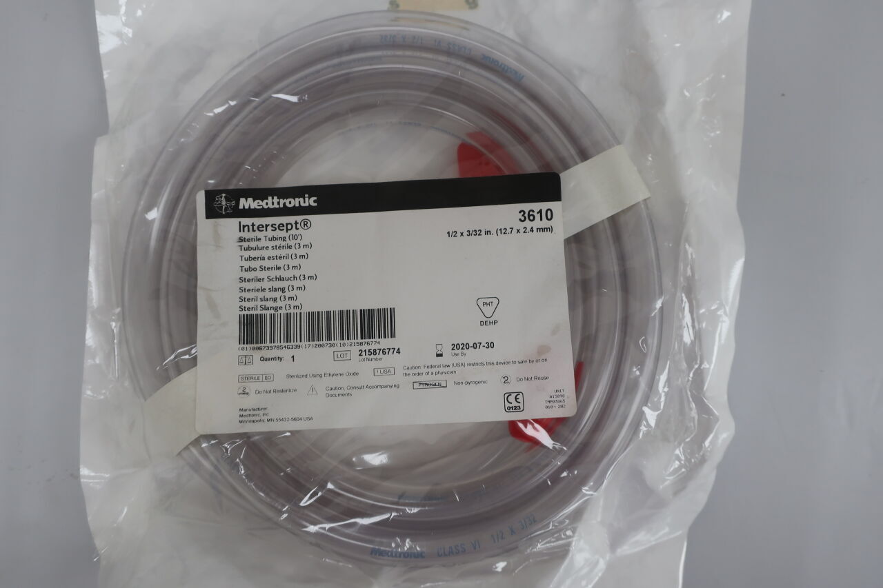 3610 - MEDTRONIC - Intersept Tubing 10Ft, (EA) - ( Expiry Date: 2020-07-30 )