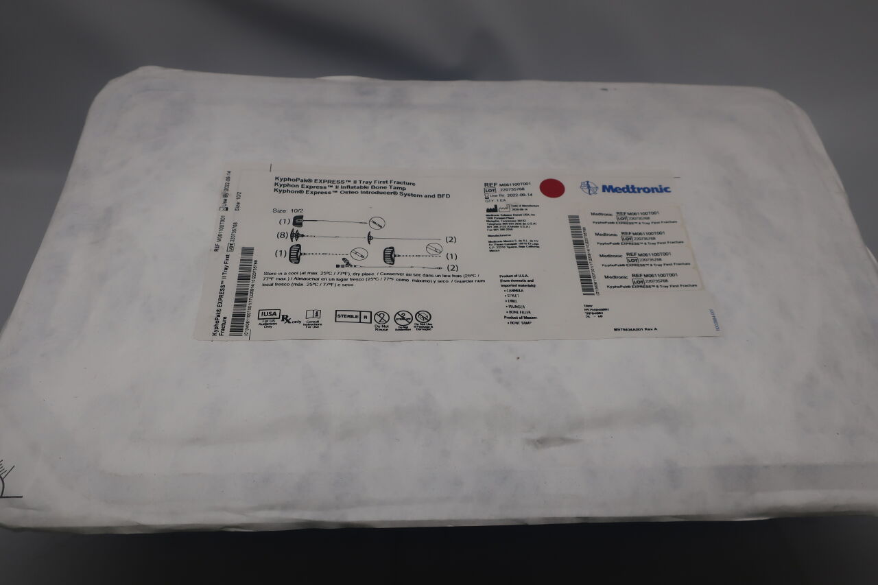 M061100t001 - MEDTRONIC - KyphoPak Express II Tray First Fracture Size 10/2, () - ( Expiry Date: 2022-09-06 )