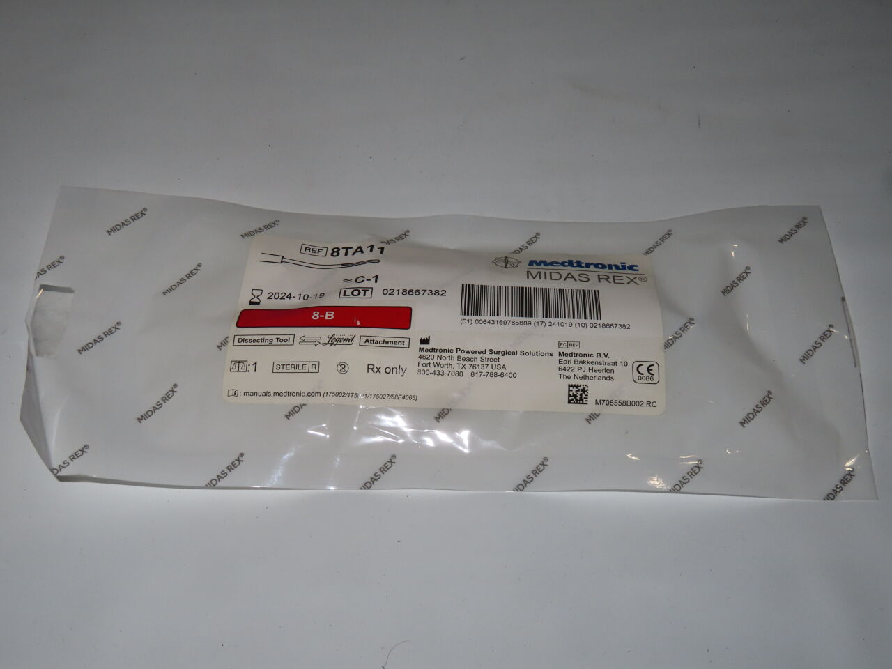 8TA11 - MEDTRONIC - Midas Rex Legend, Tapered 8cm, 1.1mm, () - ( Expiry Date: 2023-04-16 )