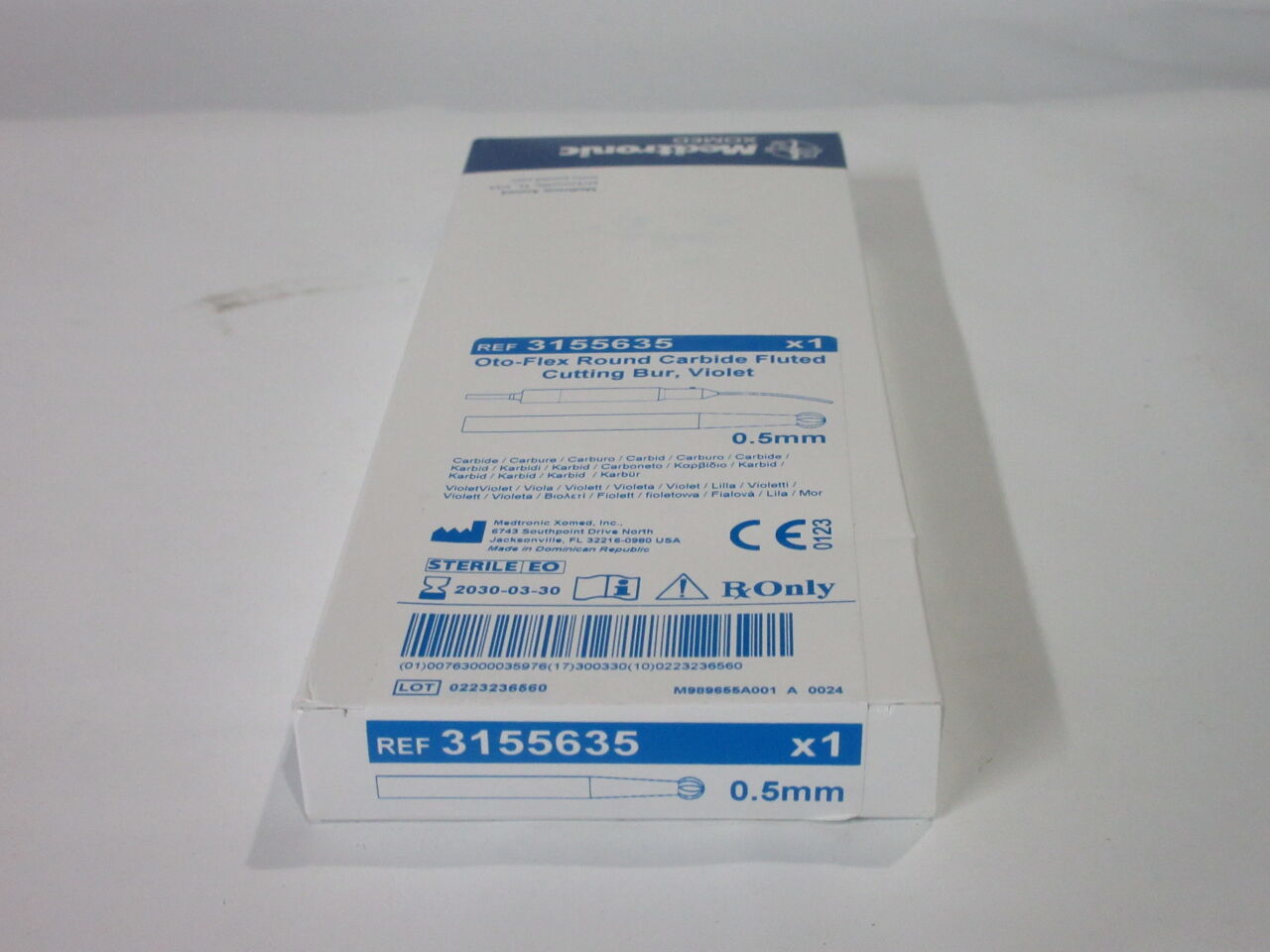3155635 - MEDTRONIC - Skeeter Carbide Fluted Oto-Flex Burr, Violet, 0.5 dia. x 98 mm Length, () - ( Expiry Date: 2022-08-31 )