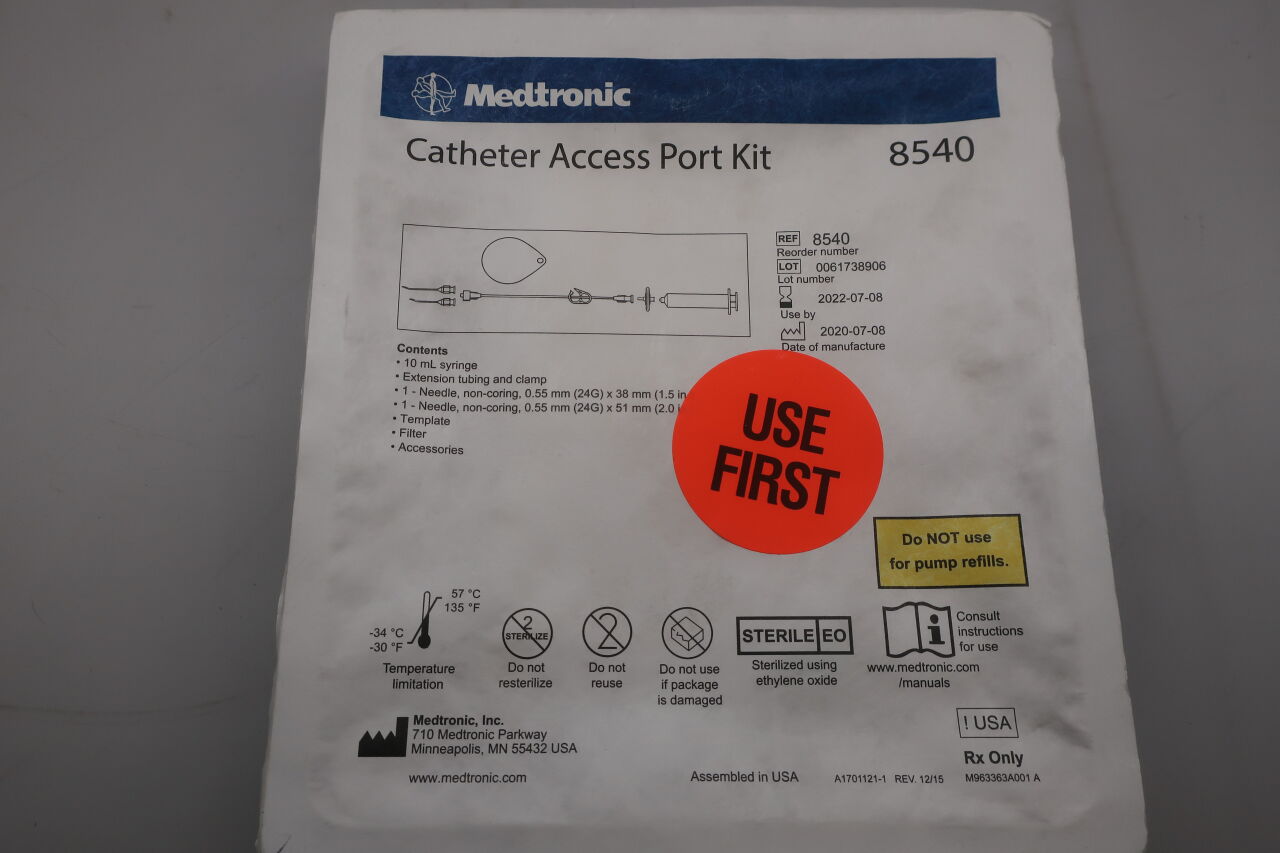 8540 - MEDTRONIC - catheter access port kit, () - ( Expiry Date: 2022-07-08 )
