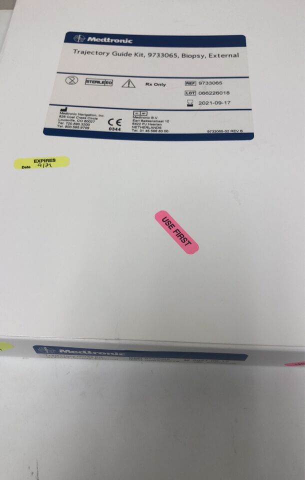 9733065 - MEDTRONIC - Biopsy Trajectory Guide Kit, External, () - ( Expiry Date: 2021-09-17 )