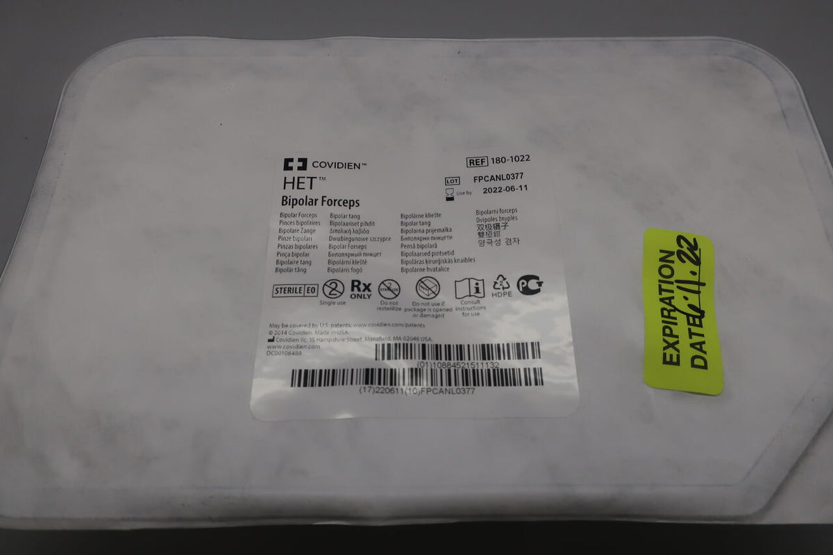 180-1022 - COVIDIEN - HET Bipolar Forceps, ()