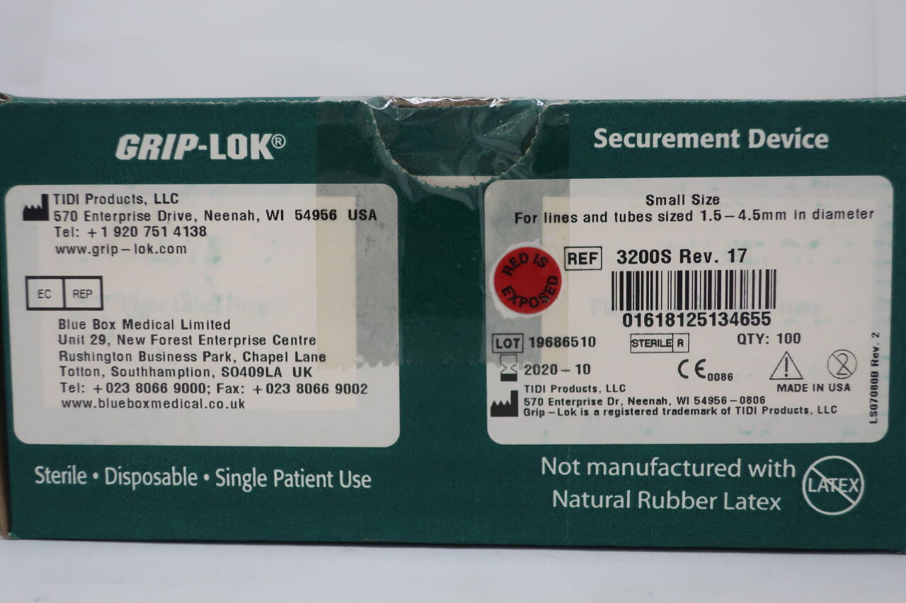 3200S - TIDI - Grip-Lok Securement Device Small Size , (BX/1) - ( Expiry Date: 2020-10-01 )
