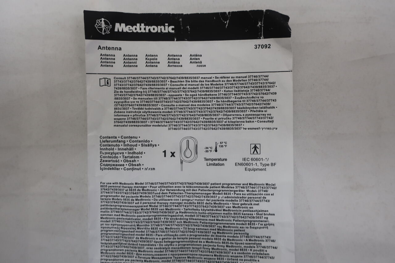 37092 - MEDTRONIC - Medtronic External Antenna For Neurostimulator, (EA) - ( Expiry Date: N/A )