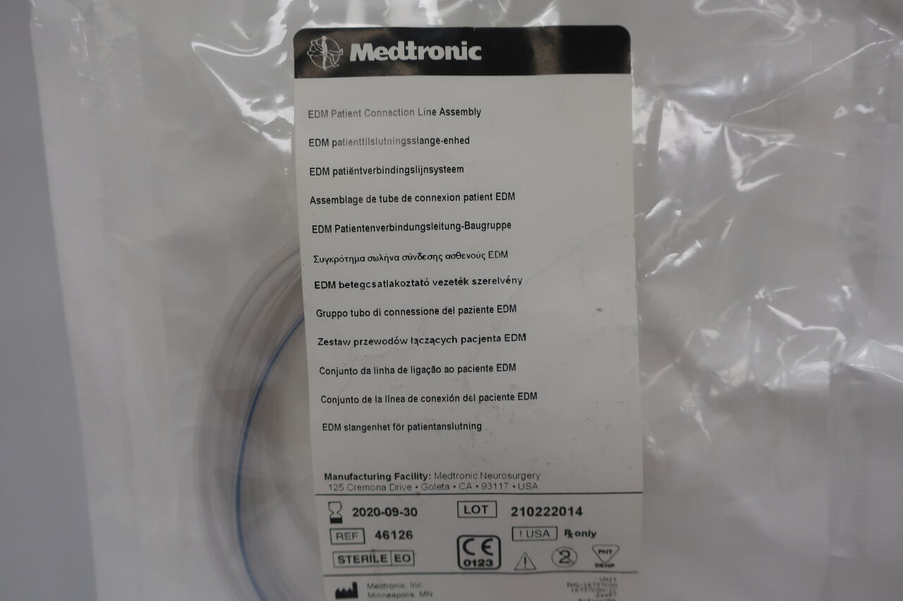 46126 - MEDTRONIC - Patient Connection Line Assembly, () - ( Expiry Date: 2020-09-30 )