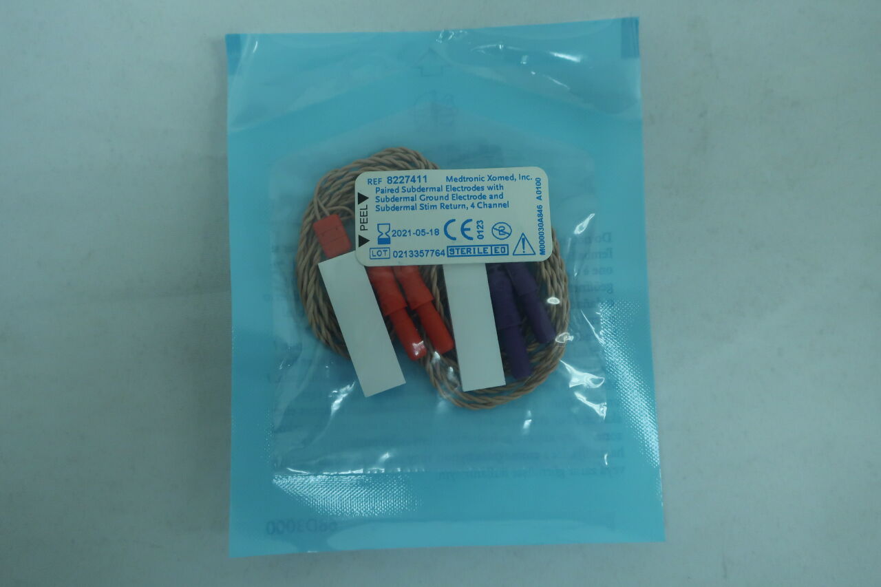8227411 - MEDTRONIC - Paired Subdermal Electrodes, 4-Channel, 12.0mm, () - ( Expiry Date: 2022-10-27 )