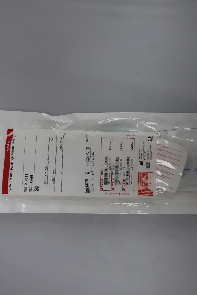 G15608 - COOK - Sof-Flex Double Pigtail Stent Set, 12 cm Length, (EA) - ( Expiry Date: 2022-10-09 )