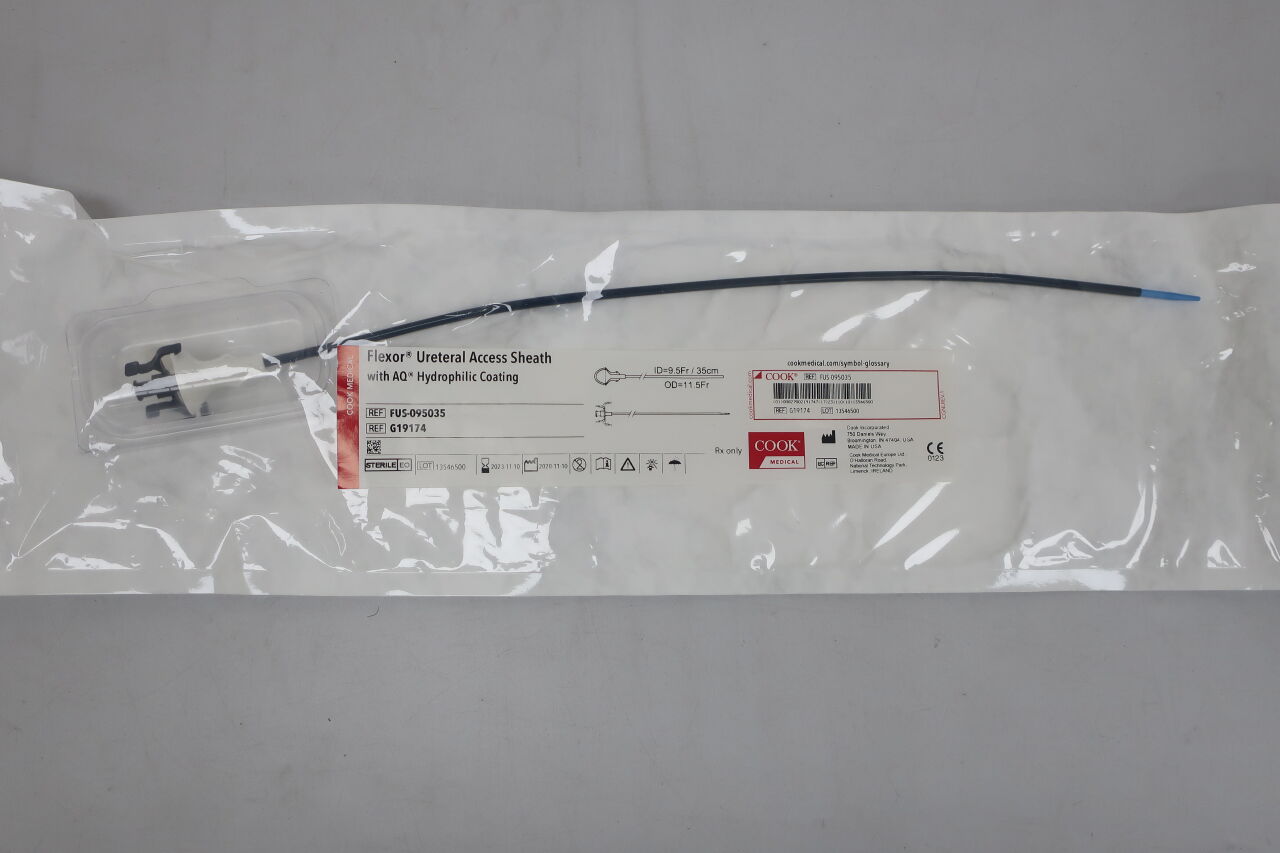 G19174 - COOK - Flexor Ureteral Access Sheath with AQ Hydrophilic Coating - FUS-095035 - 9.5Fr x 35cm, () - ( Expiry Date: 2022-10-08 )