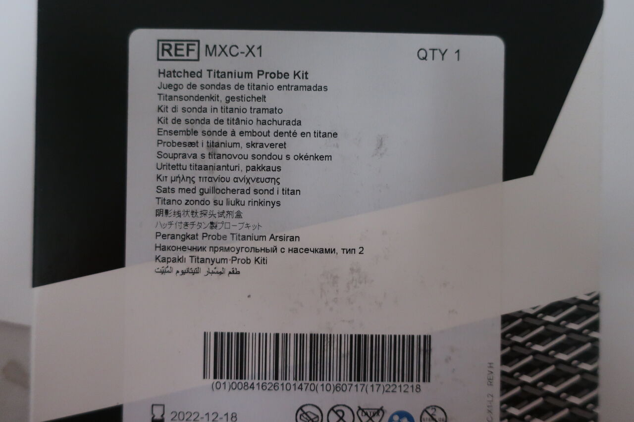 MXC-X1 - MISONIX - Hatched Titanium Probe Kit , (BX/1) - ( Expiry Date: 2020-10-31 )