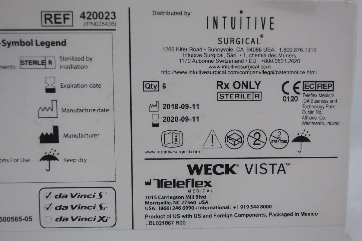 420023 - TELEFLEX - intuitive surgical da vinci s/si 8mm bladeless obturator, (EA)
