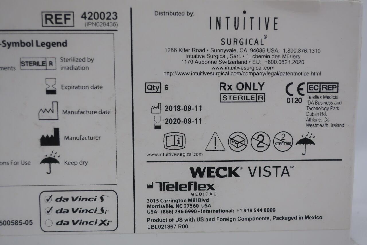 420023 - TELEFLEX - intuitive surgical da vinci s/si 8mm bladeless obturator, (EA) - ( Expiry Date: 2023-04-13 )