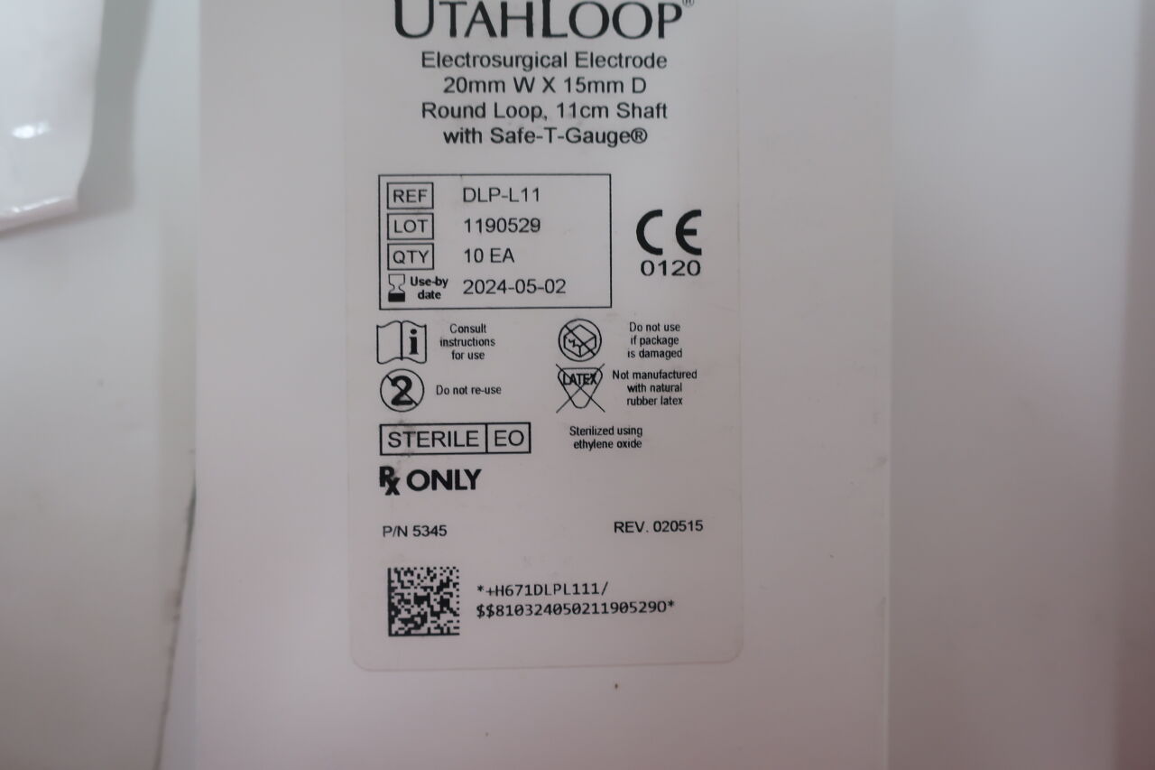 DLP-L11 - UTAH MEDICAL - UtahLoop Electrosurgical Electrode 20mm W x 15mm D Round Loop, 11cm Shaft with Safe T Gauge , () - ( Expiry Date: 2021-05-31 )