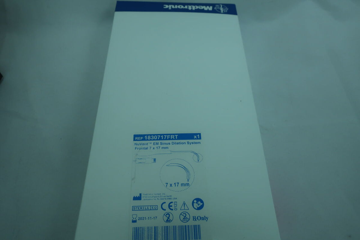1830717FRT - MEDTRONIC - NuVent EM Sinus Dilation System Frontal 7mm x 17mm, (BX/1)