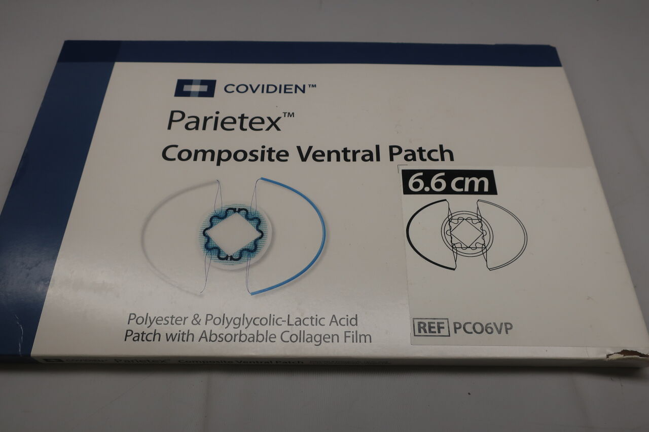 PCO6VP - COVIDIEN - Parietex Polyester & Polyglycolic-Lactic Acid Composite Ventral Patch, 6.6 cm dia., (BX/1) - ( Expiry Date: 2023-01-31 )