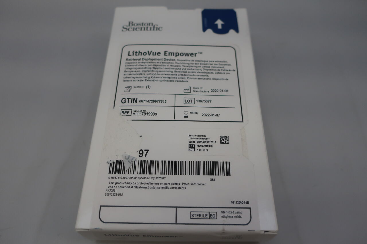 791990 - BOSTON SCIENTIFIC - LithoVue Empower Retrieval Deployment Device, (BX/1) - ( Expiry Date: 2022-01-07 )