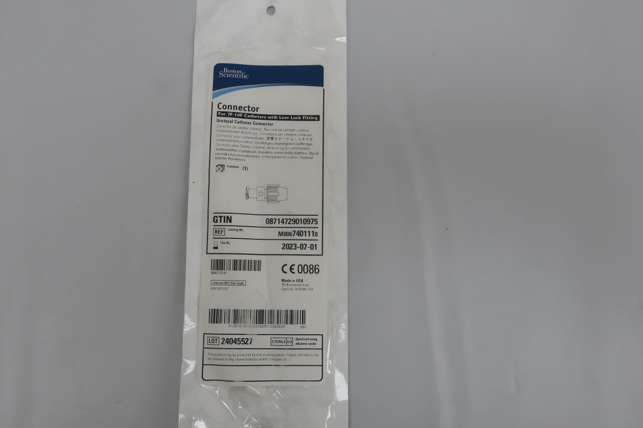 740111 - BOSTON SCIENTIFIC - Ureteral Catheter Connector Connection for 7F through 10F Catheters, (EA) - ( Expiry Date: 2023-07-01 )