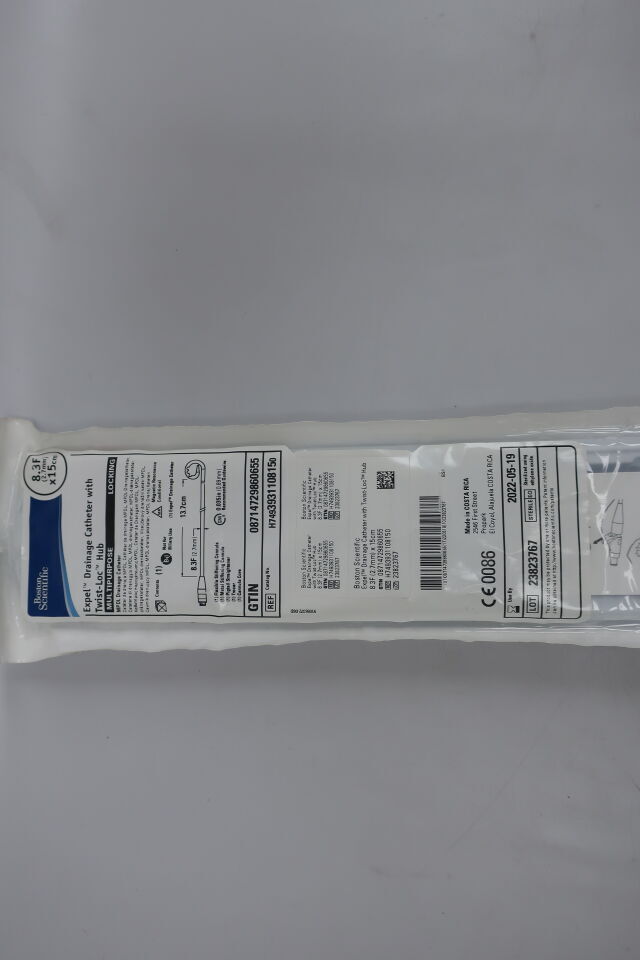 393110815 - BOSTON SCIENTIFIC - Expel Multi-Purpose Drainage Catheter MPD Loop 8Fr x 15cm, (EA) - ( Expiry Date: 2022-05-19 )