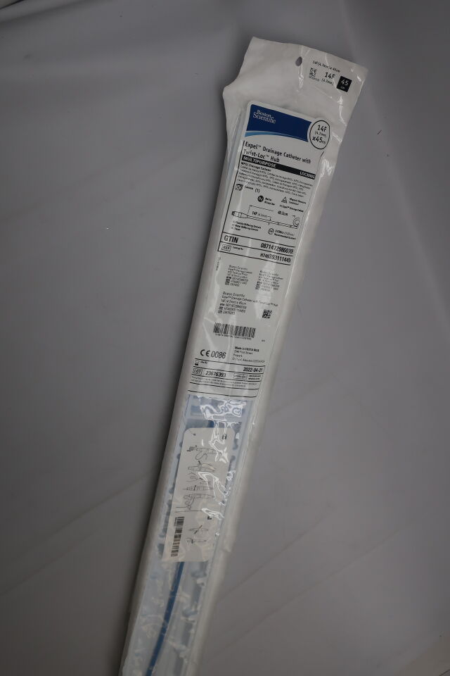 393111445 - BOSTON SCIENTIFIC - Expel Drainage Catheter with Twist-Loc Hub - Multipurpose - 14Fr x 45cm, (EA) - ( Expiry Date: 2022-04-21 )