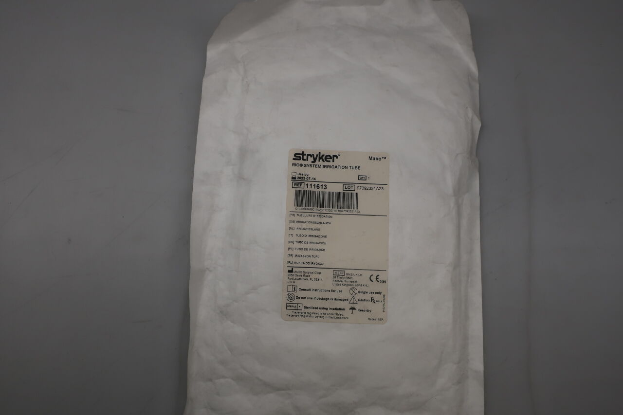 111613 - STRYKER - Irrigation Tube, (EA) - ( Expiry Date: 2022-07-14 )