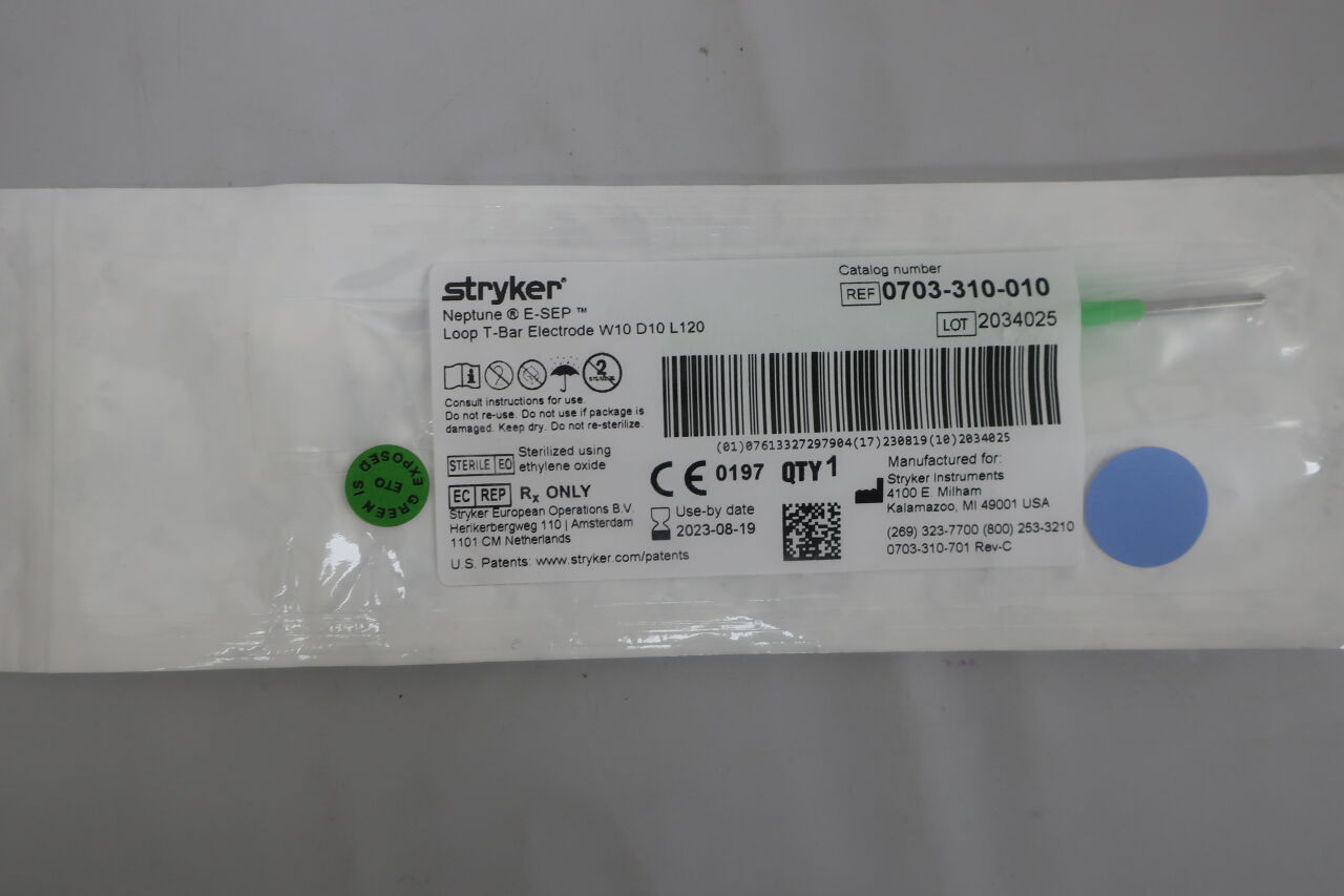 0703-310-010 - STRYKER - Neptune E-SEP Loop T-Bar Electrode, (EA) - ( Expiry Date: 2023-08-19 )