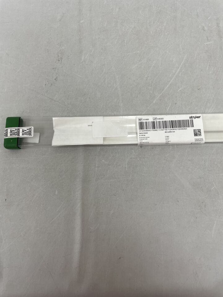 1210-6450S - STRYKER - Sterile Kirschner Wire, 3.2 dia.x 450 mm Length, () - ( Expiry Date: 2022-01-31 )
