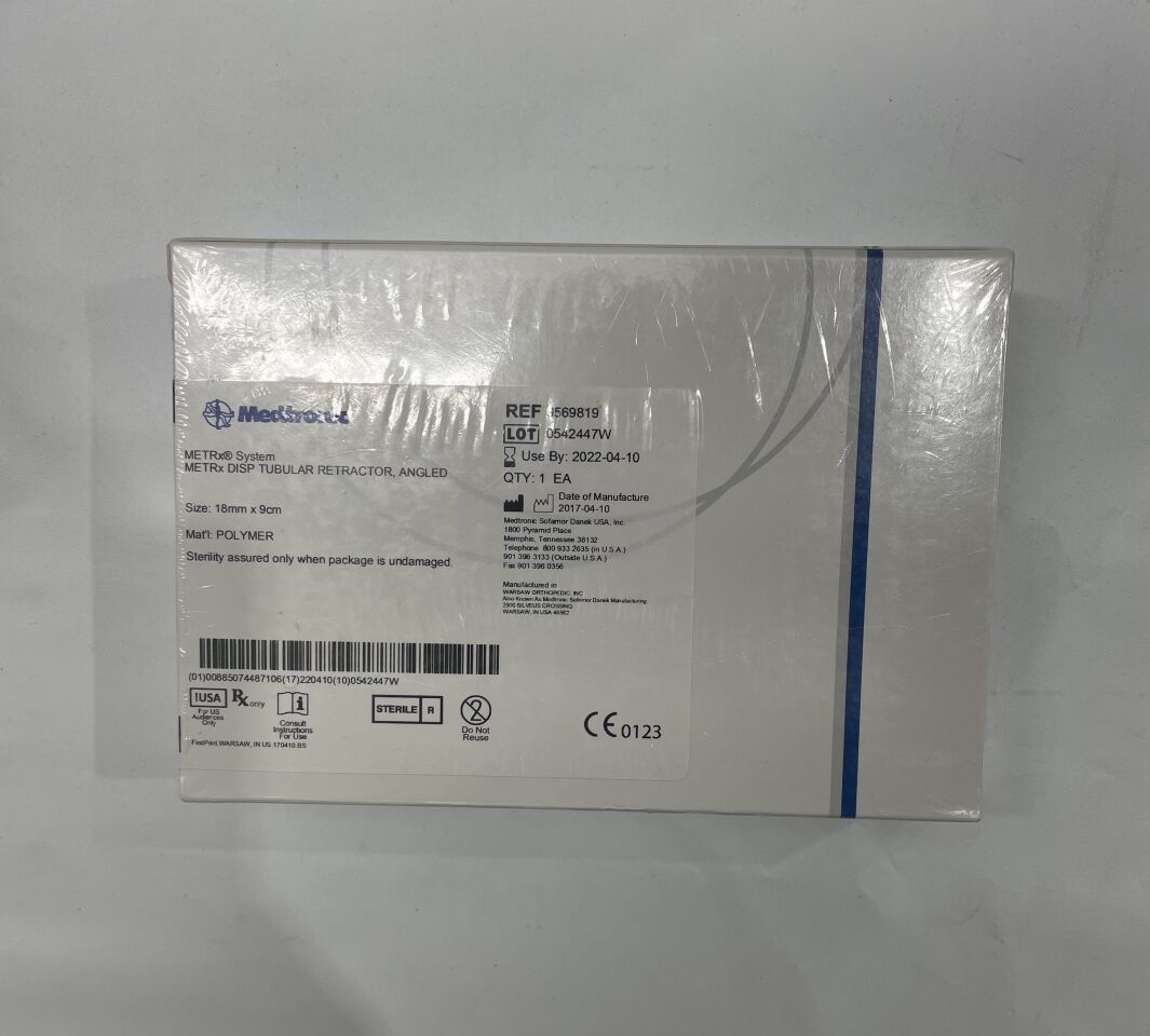 9569819 - MEDTRONIC - metrx polymer disposable tubular angled retractor, 9 cm l x 18 mm w, (BX/1) - ( Expiry Date: 2022-04-10 )