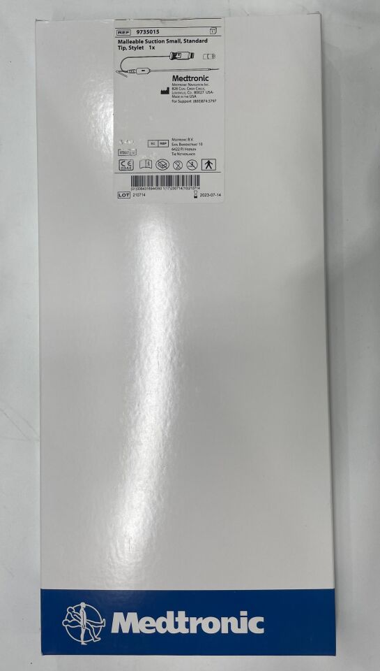 9735015 - MEDTRONIC - malleable suction small standard tip stylet , (BX/1) - ( Expiry Date: 2023-07-14 )