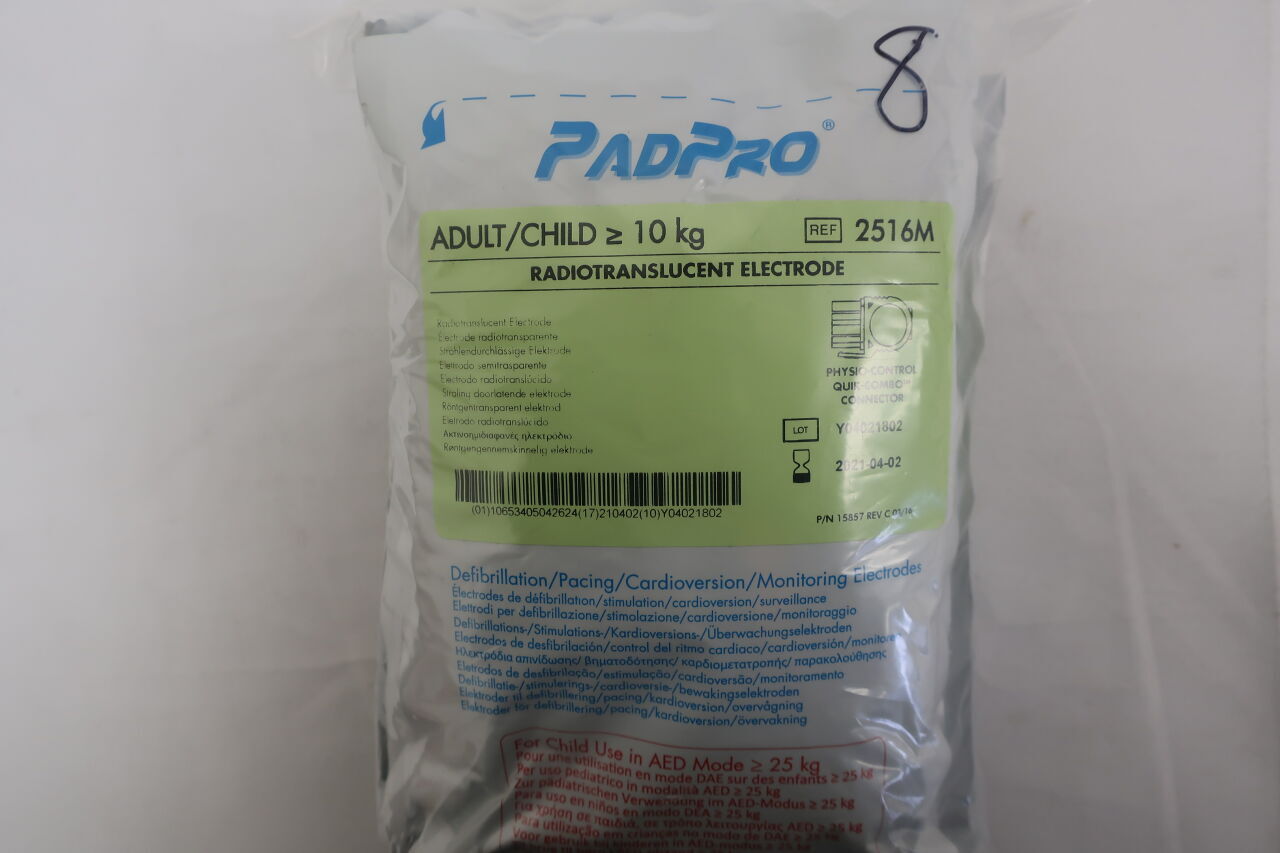 2516M - CONMED - padpro radiotranslucent electrode, (EA) - ( Expiry Date: 2021-03-09 )