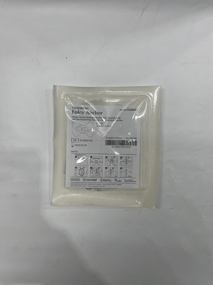 FCS200XT - CENTURION - foley anchor urinary catheter securement kit , (EA) - ( Expiry Date: 2020-02-29 )