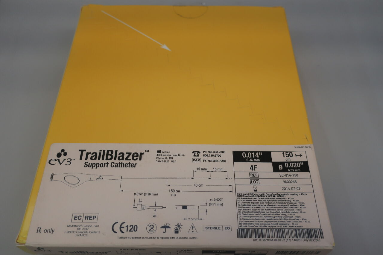SC-014-150 - EV3 - TrailBlazer Support Catheter, 150 cm Length, 0.014 in. Guide Compatibility, () - ( Expiry Date: )