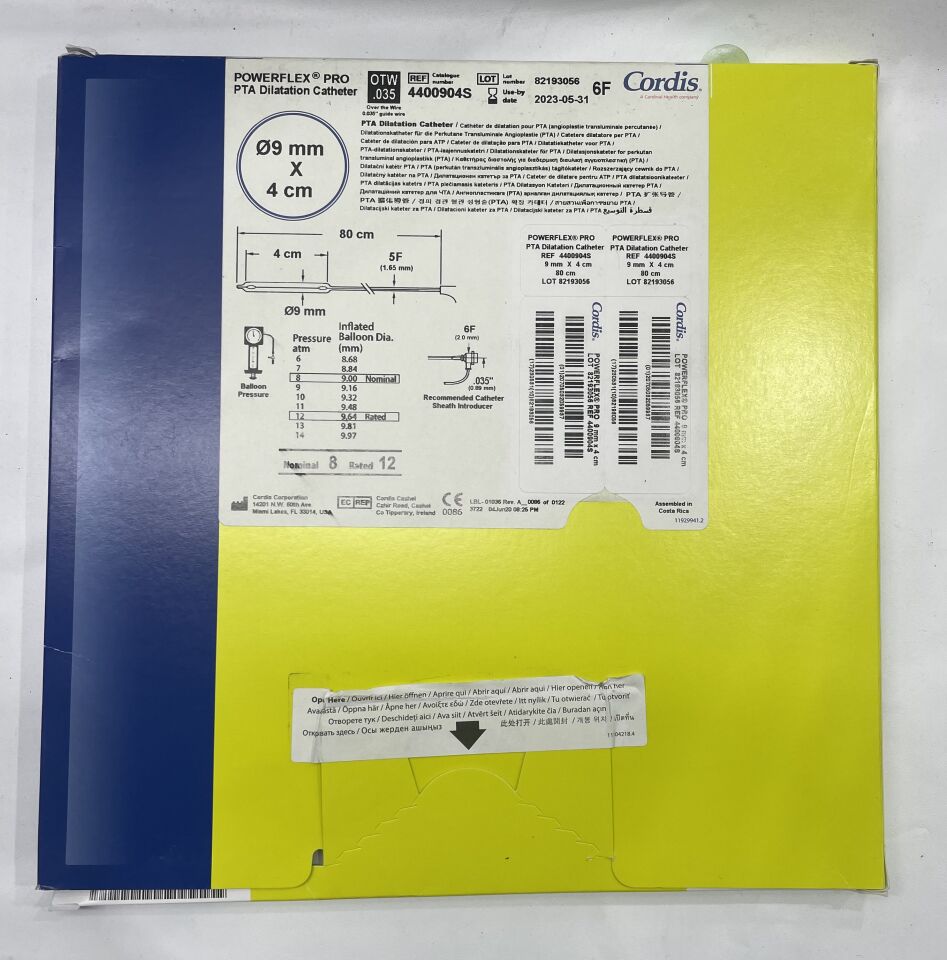 4400904S - CORDIS - Ureteral Stent 4.6Fx30CM, () - ( Expiry Date: 2021-07-17 )
