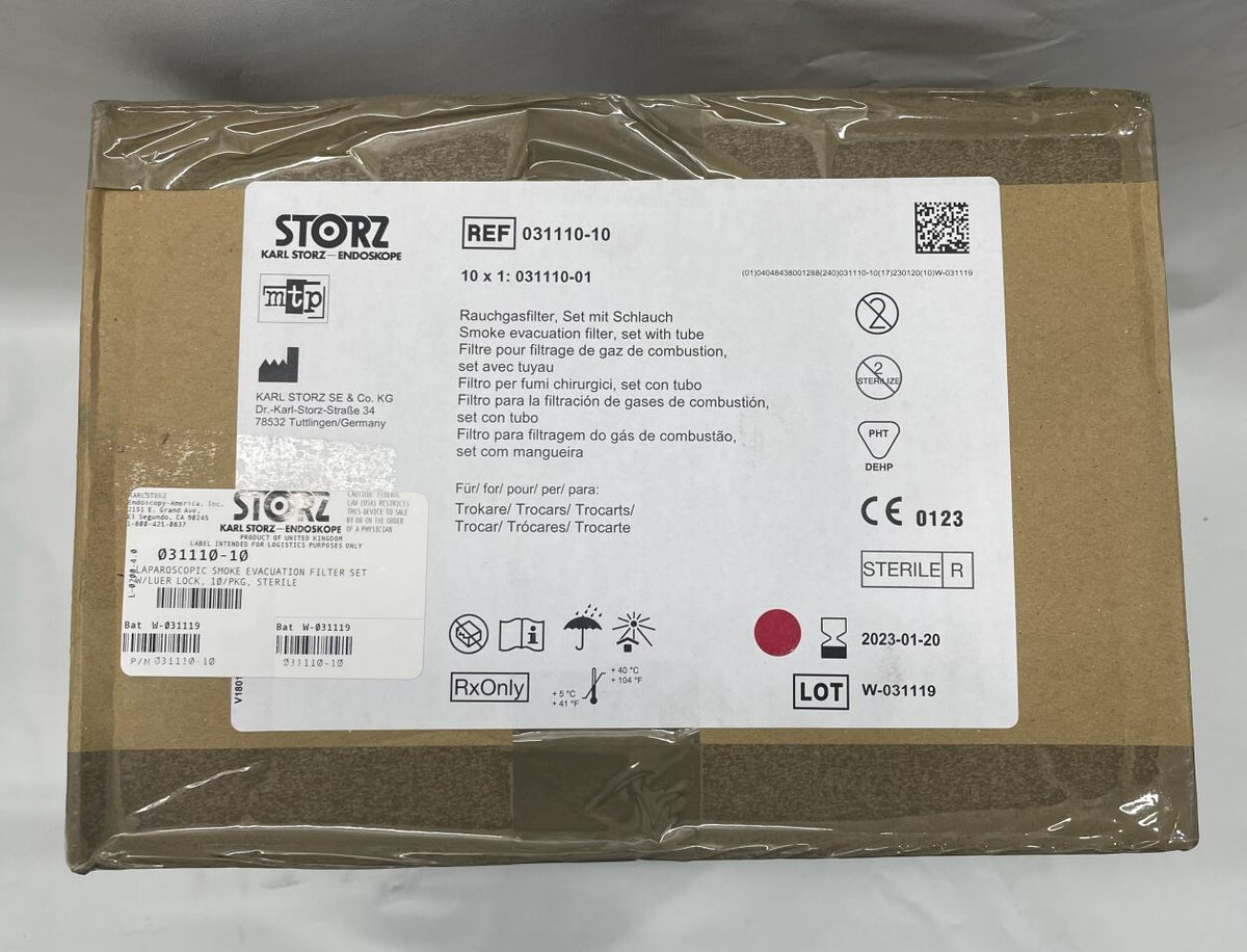 031110-10 - KARL STORZ - Laparoscopic Smoke Evacuation Filter Set with Luer Tube, ()