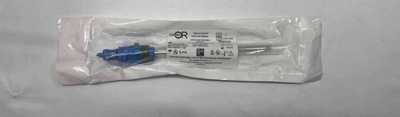 REPAB-7205331 - SMITH & NEPHEW - Reprocessed Arthroscopic Abraders 5.5MM Stonecutter Bur (Blue , Olive) , () - ( Expiry Date: )