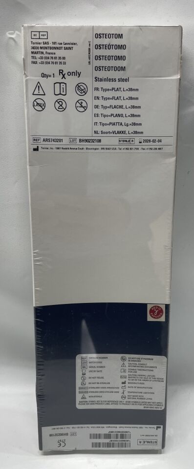 ARS743201 - TORNIER - Aequalis Extraction Osteotome 1.5in, () - ( Expiry Date: )