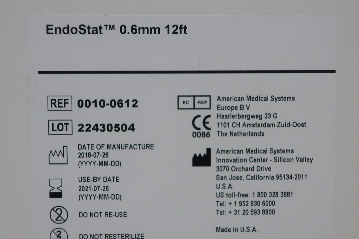 0010-0612 - AMS - ENDOSTAT 0.6MM x 12FT FIBER, (BX/1)