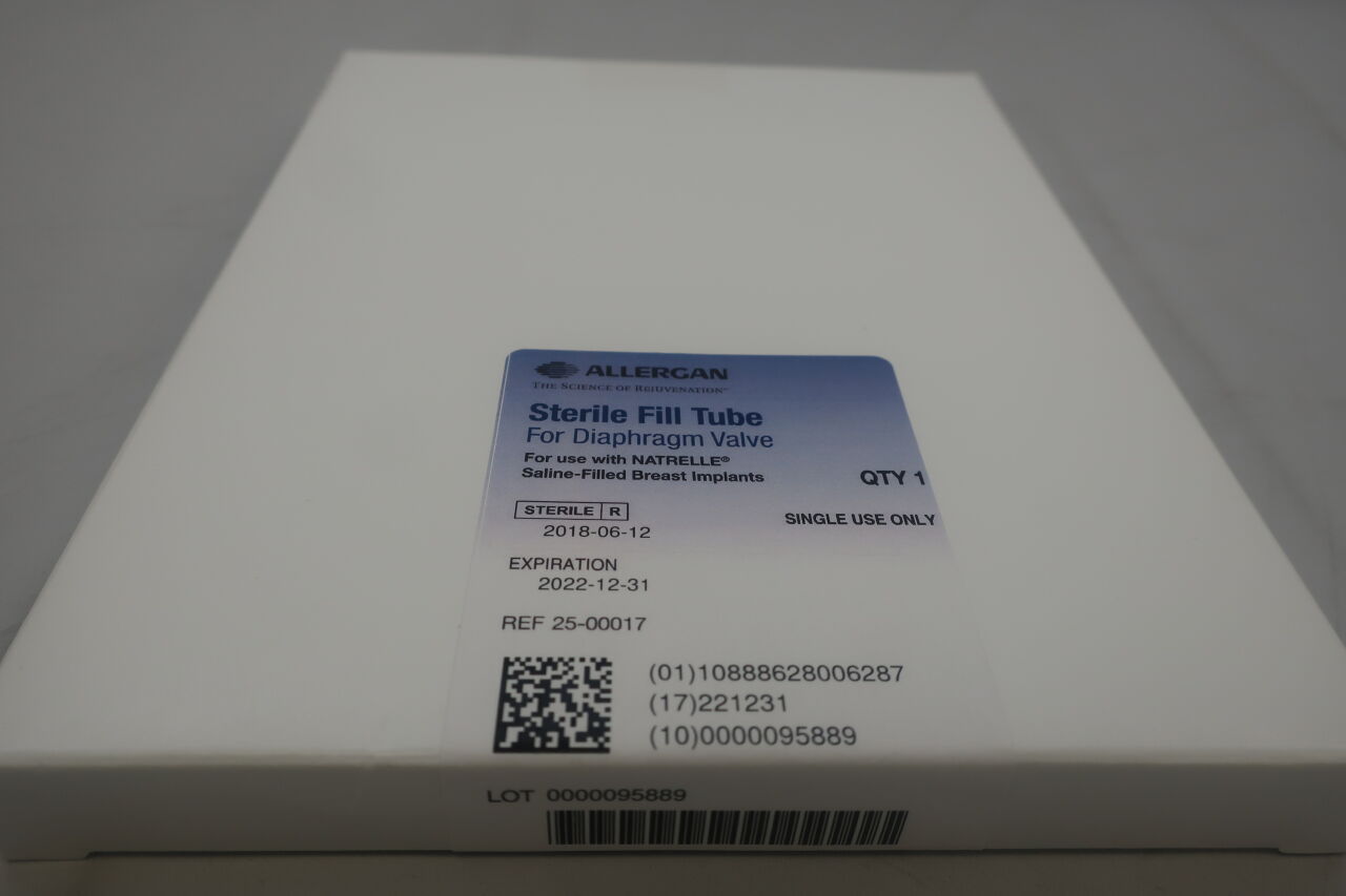 25-00017 - ALLERGAN - Sterile Fill Tube for Diaphragm Valve Allerngen, (BX/1) - ( Expiry Date: 2022-12-31 )