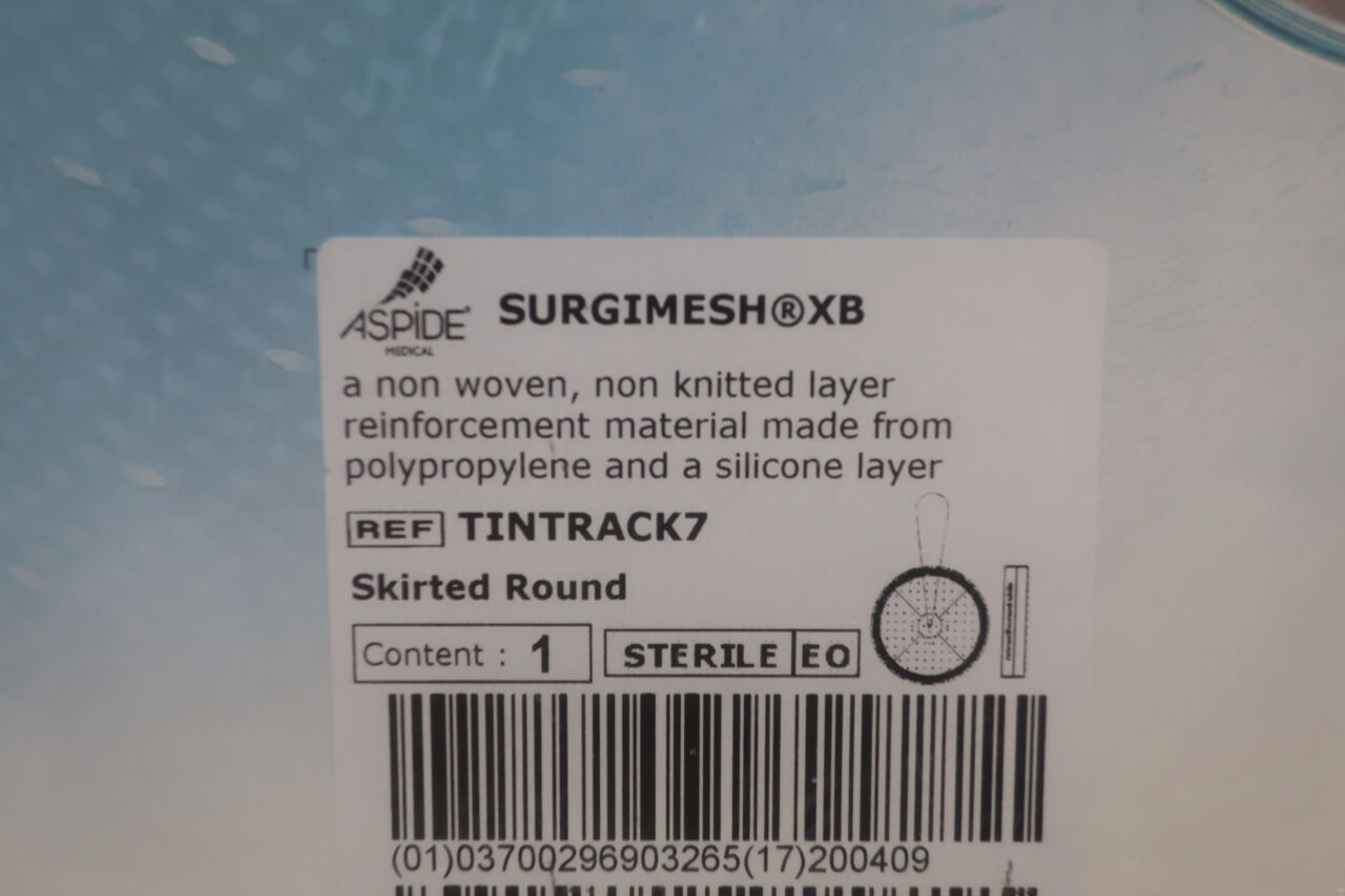 TINTRACK7 - ASPIDE MEDICAL - Aspide Surgimesh XB 7cm Skirted Round, (BX/1) - ( Expiry Date: 2020-04-09 )