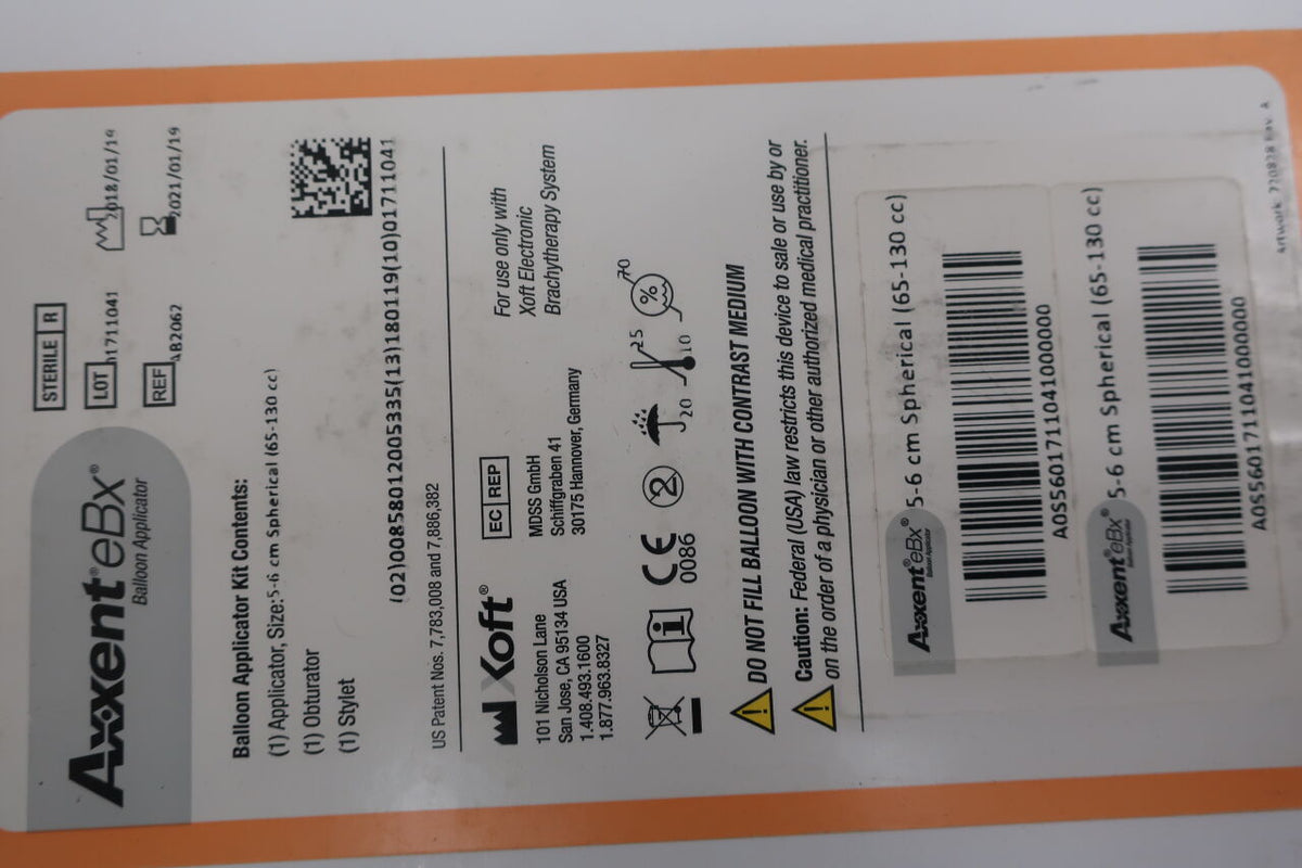 Ab2062 - XOFT - Axxent eBx Balloon Applicator 5-6cm Spherical, 65-130cc, ()