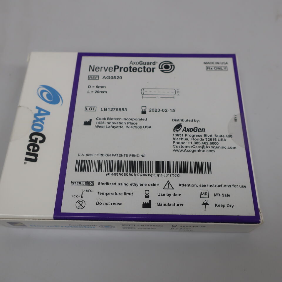 AG0520 - AXOGEN - axoguard nerve protector 5mm x 20mm, (BX/1) - ( Expiry Date: 2023-02-15 )
