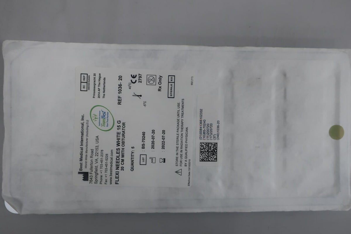 1036-20 - BEST MEDICAL - Flexi needles white 15g, (EA)