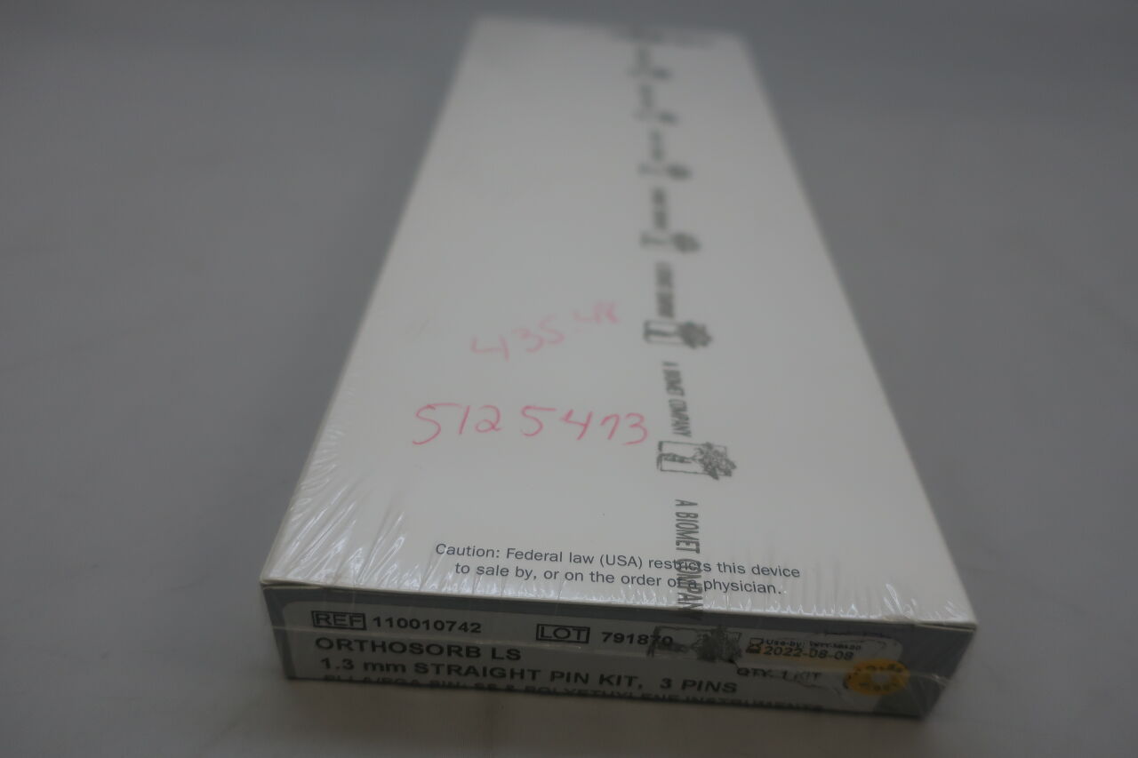 110010742 - BIOMET - Orthosorb LS Straight Pin Kit, 1.3 mm Size, (BX/1) - ( Expiry Date: 2022-08-08 )
