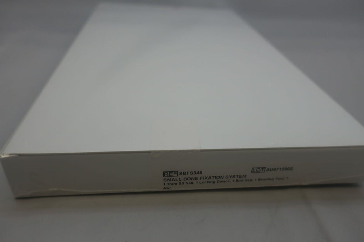 SBFS045 - BIOMET - Small Bone Fixation System 1.1mm ss nail 1 locking device 1 end cap 1 bending tool 1 AWL, (BX/1)