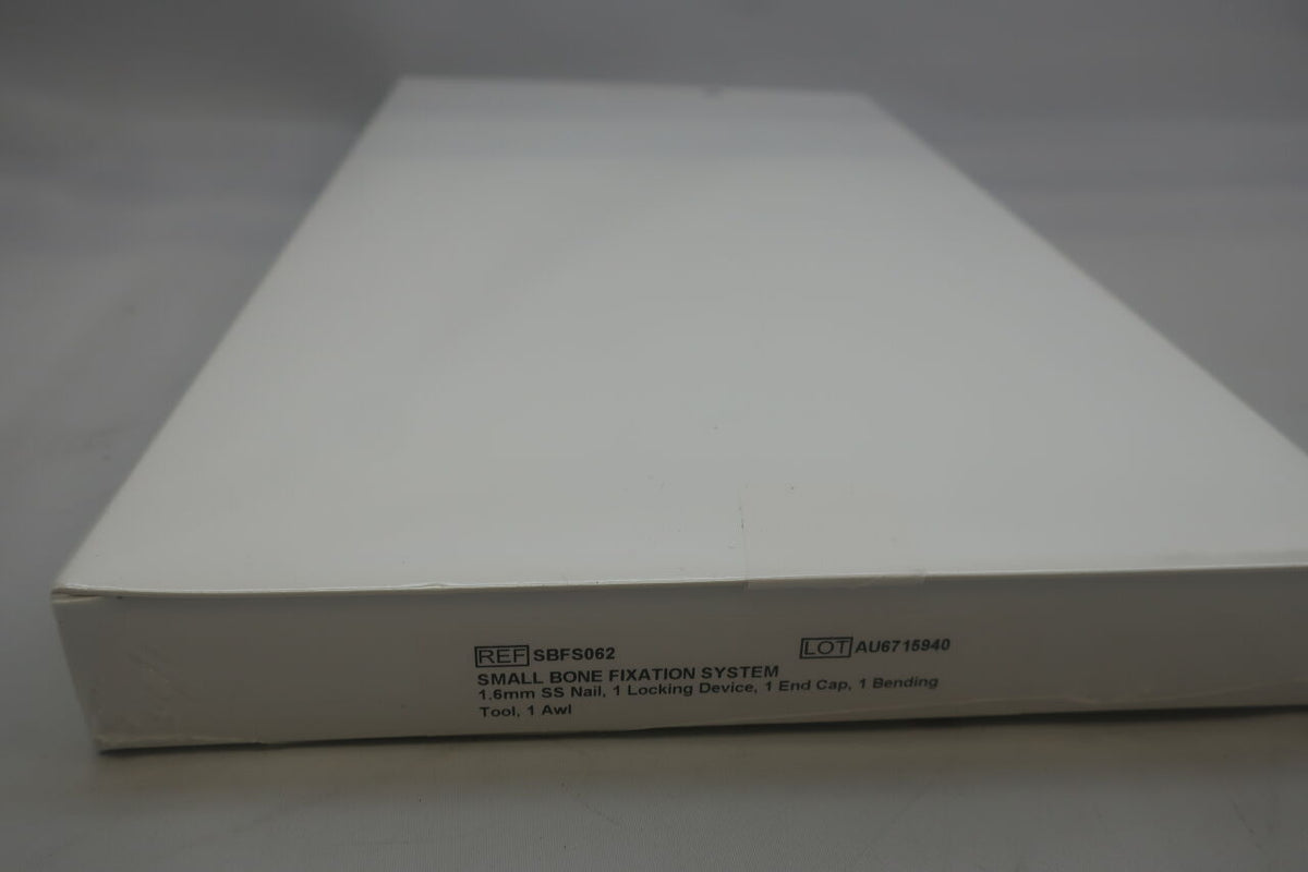 SBFS062 - BIOMET - Small Bone Fixation System 6mm ss nail 1 locking device 1 end cap 1 bending tool 1 AWL, (BX/1)