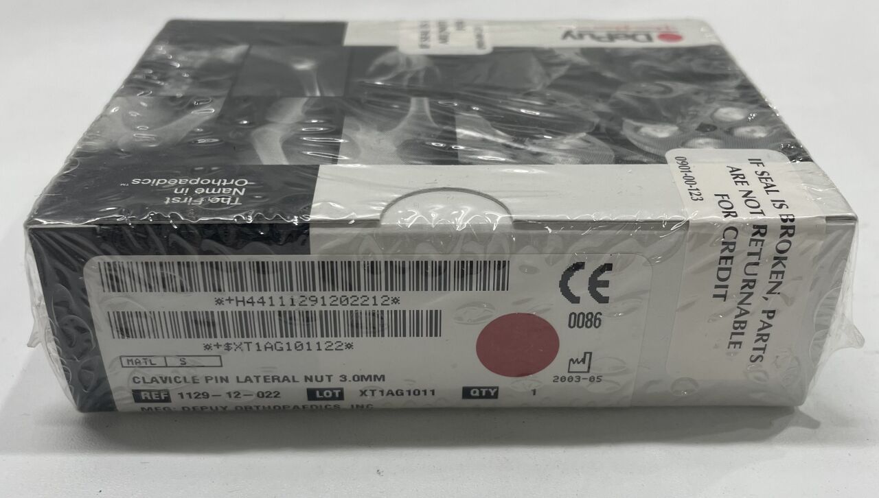 1129-12-022 - DEPUY - Clavicle Pin Lateral Nut 3.0MM, (BX/1) - ( Expiry Date: 2003-05-05 )