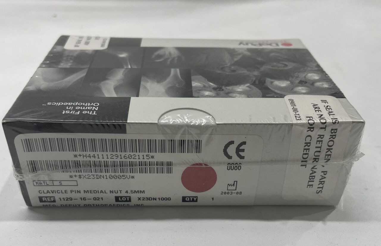 1129-16-021 - DEPUY - Clavicle Pin Medial Nut 4.5MM, (BX/1) - ( Expiry Date: 2003-08-05 )