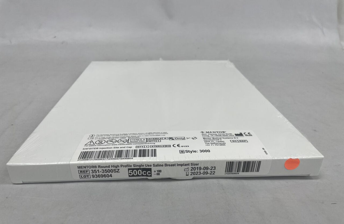351-3500SZ - MENTOR TEXAS - Round High Profile Saline Breast Implant Sizer, 500cc, (BX/1) - ( Expiry Date: 2023-09-22 )